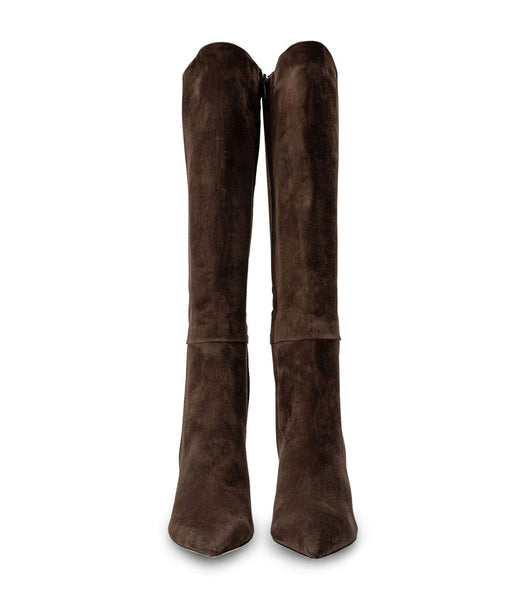 Tony Bianco Apollo Espresso Ruskind 10.5cm Mid Calf Støvler Chokolade | ADKWC96864