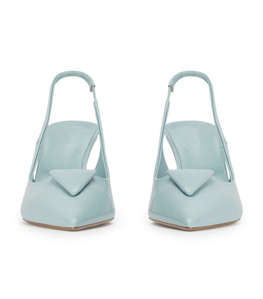 Tony Bianco Bertie Sky Hi Shine 7.5cm Court Sko Blå | MDKFT19229