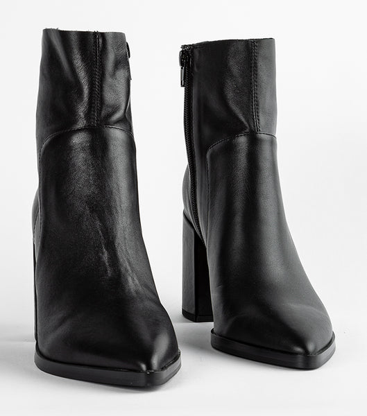 Tony Bianco Brazen Black Luxe 8.5cm Ankelstøvler Sort | DKNZX91705