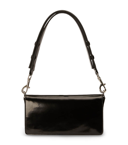 Tony Bianco Clove Black Hi Shine Shoulder Bag Accessories Sort | SDKNY26754