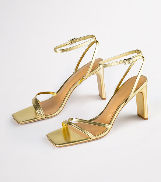 Tony Bianco Corso Gold Nappa Metallic 8.5cm Stilethæle Guld Metal | ADKWC61319