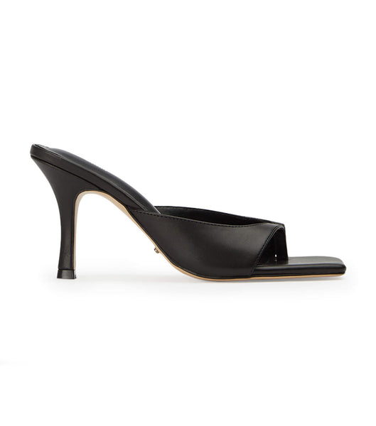 Tony Bianco Crystle Black Como 8.5cm Thong sandaler Sort | ZDKMJ82542