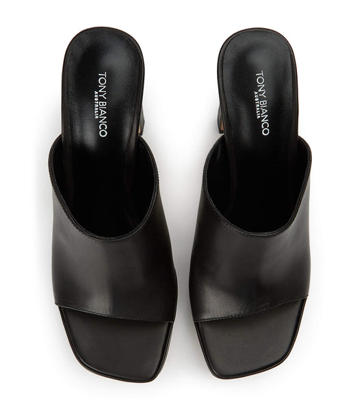 Tony Bianco Dover Black Como 11.5cm Blokhæl Sort | SDKNY51031