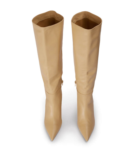 Tony Bianco Drake Butter Nappa 9.5cm Mid Calf Støvler Beige | UDKTG95786