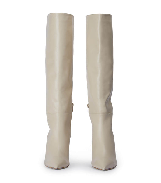 Tony Bianco Drake Vanilla Capretto 9.5cm Støvler med Hæl Lysegul | DDKKV61164