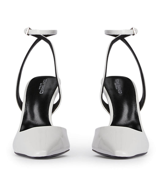 Tony Bianco Eden White Hi Shine 10.5cm Stilethæle Hvide | QDKWA73326