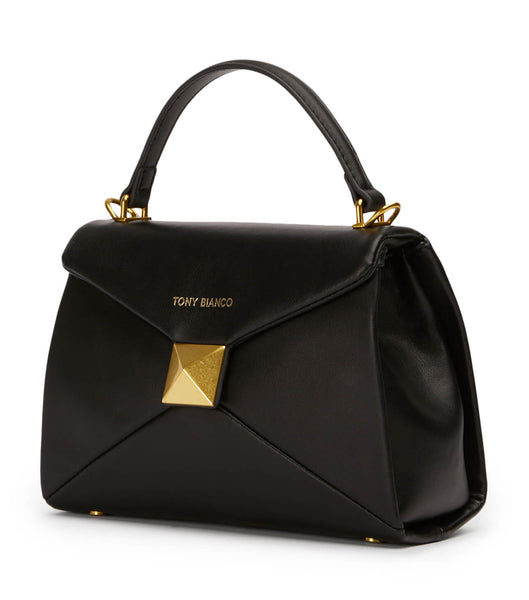 Tony Bianco Eve Black Læder Mini Handbags Accessories Sort | LDKTR99571