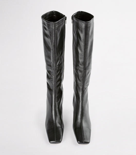 Tony Bianco Fantasy Black Venice 8cm Mid Calf Støvler Sort | ADKDF87051