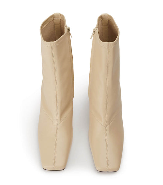 Tony Bianco Fomo Vanilla Nappa 8cm Stiletstøvler Lysegul | DKJZR90171