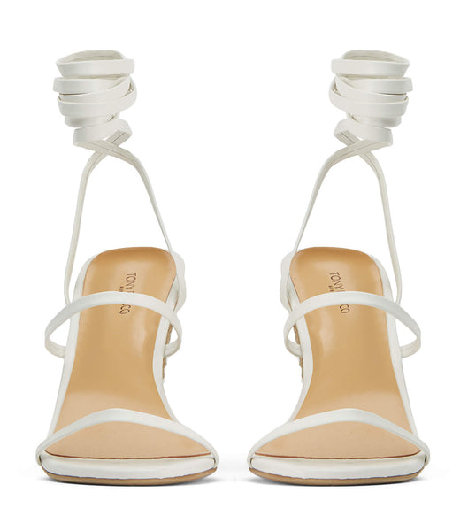 Tony Bianco Gabriella Milk Capretto 11cm Kilehæl Sko Hvide | ADKDF74600