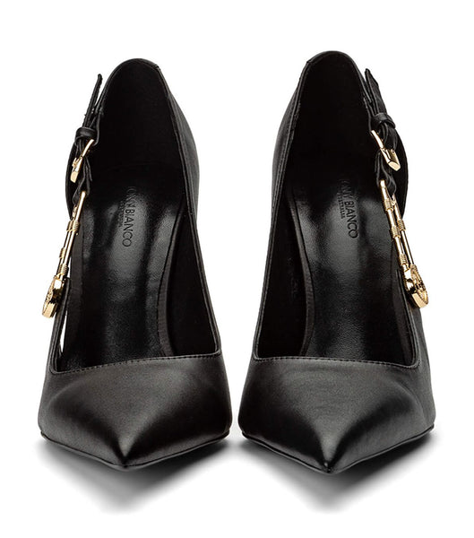 Tony Bianco Glow Black Como 11cm Court Sko Sort | DKJVR86163