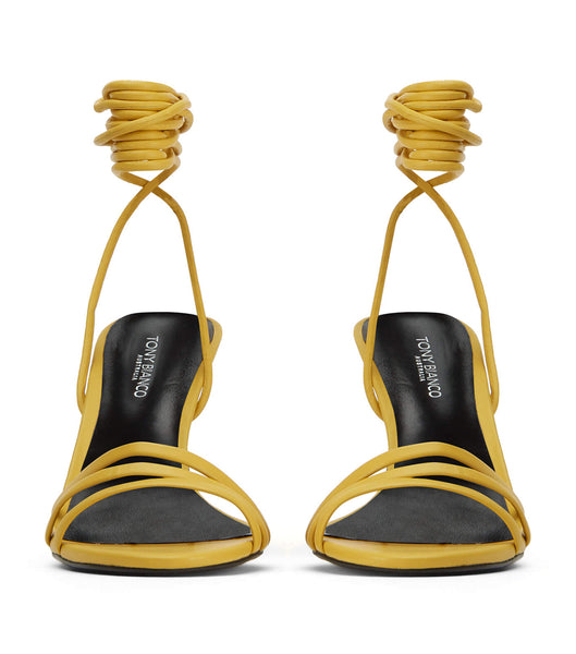 Tony Bianco Hailee Desert Nappa 8.5cm Stilethæle Gul | ADKDF75895