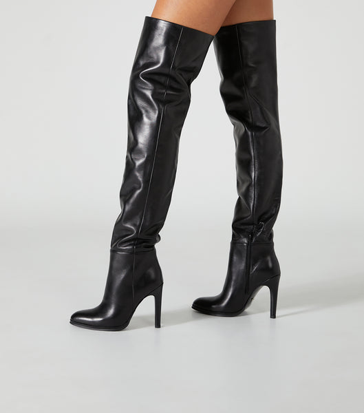 Tony Bianco Hero Black Como 10.5cm Støvler med Hæl Sort | DKCIF97982