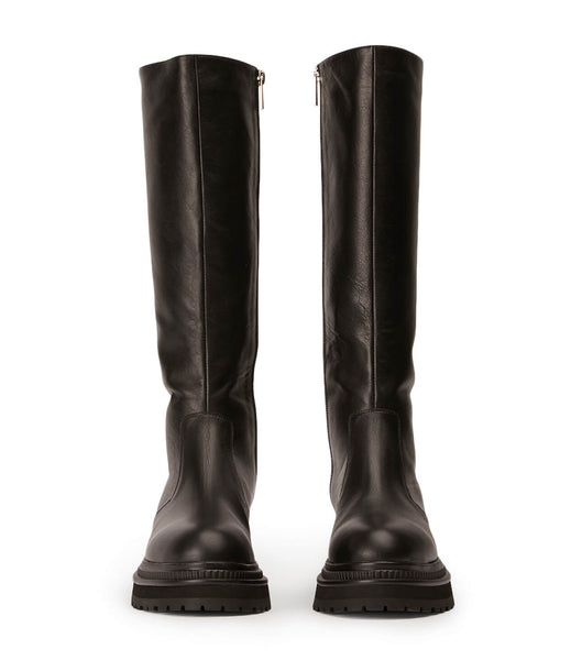 Tony Bianco Hitch Black Venice 5.5cm Kampstøvler Sort | ADKDF80906