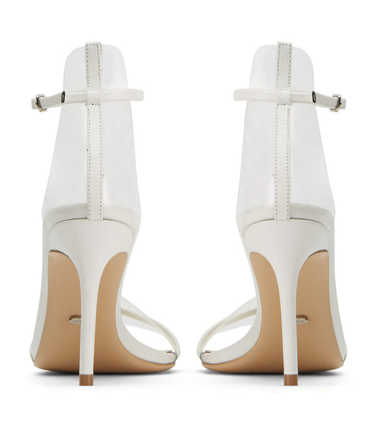Tony Bianco Houston Milk Capretto 8.5cm Lave hæle Sølv | MDKHR67024