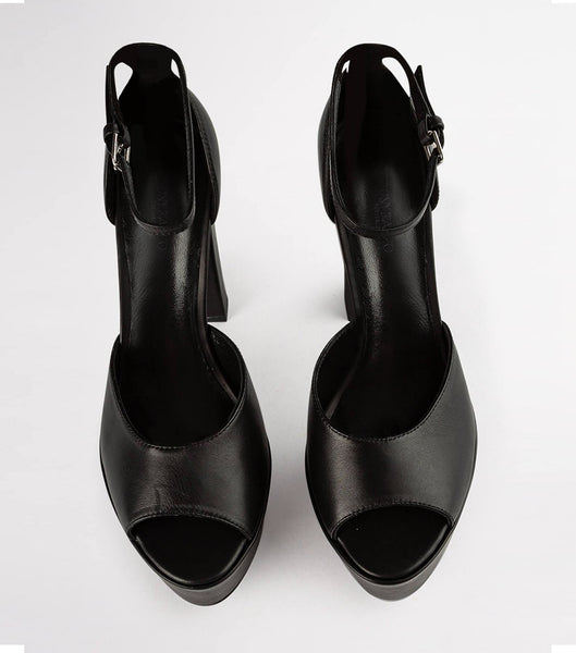 Tony Bianco Jayze Black Como 14cm Event hæle Sort | MDKFT51265