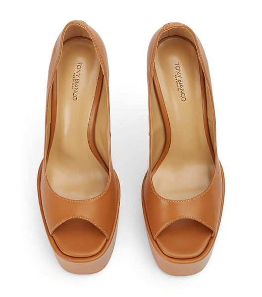 Tony Bianco Jolee Tan Como 15cm Stilethæle Brune | DKJKU98625