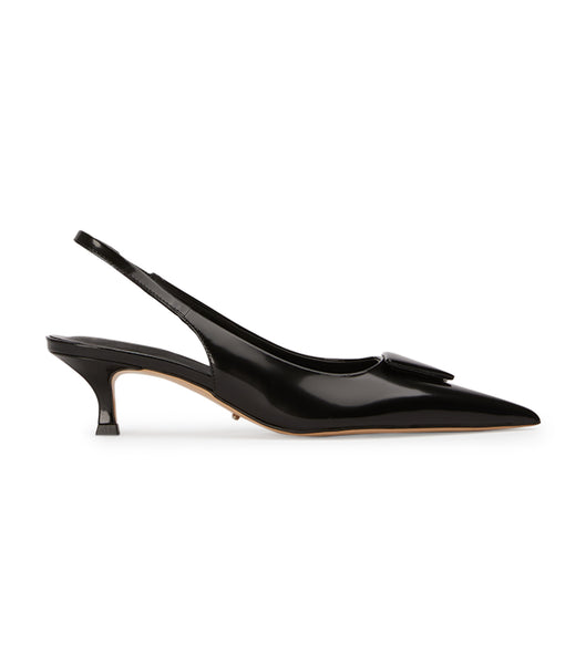 Tony Bianco Kimmy Black Hi Shine 4.5cm Court Sko Sort | PDKER39095