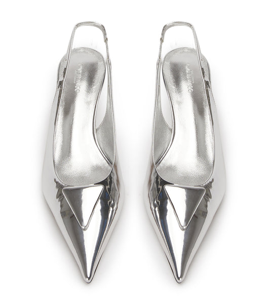 Tony Bianco Kimmy Silver Shine 4.5cm Court Sko Sølv | QDKWA91860