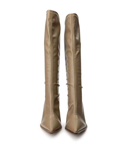 Tony Bianco Knight Piazza Venezia 9.5cm Stretch støvler Sølv | DKICD16540
