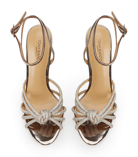 Tony Bianco Kyla Gunmetal Shine 11cm Stilethæle Grå | QDKUV37861