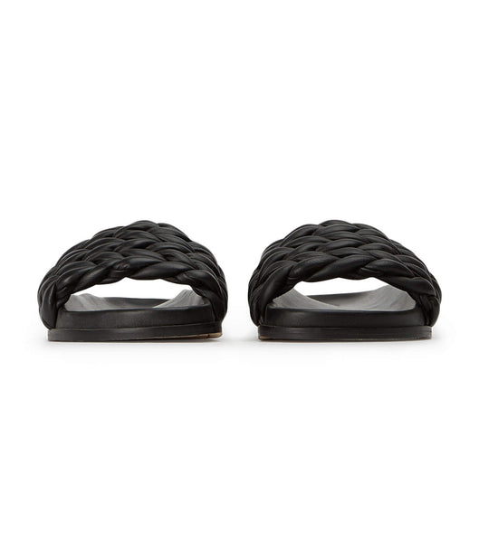 Tony Bianco Layton Black Nappa Sandaler Sort | DKQCS57496