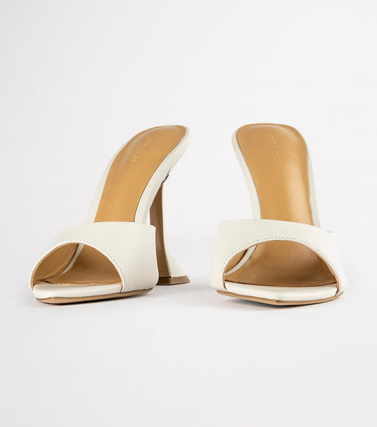 Tony Bianco Marcel Dove Nappa 10.5cm Event hæle Hvide | DKDFL10342