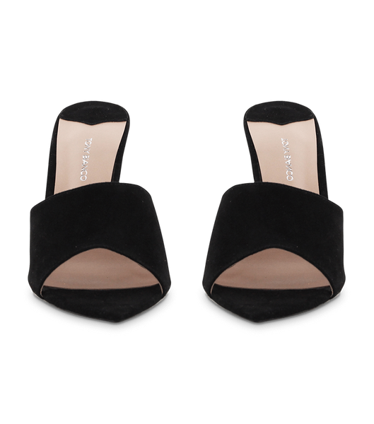 Tony Bianco Marley Black Kid Ruskind 10.5cm Event hæle Sort | DKEGJ16613
