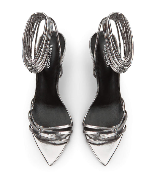 Tony Bianco Mavis Gunmetal Glimmer 10.5cm Stilethæle Grå | DKDFL44956