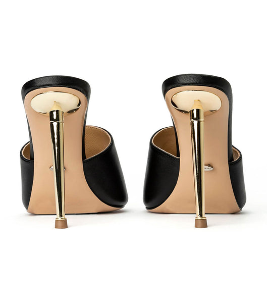 Tony Bianco Mylo Black Nappa 10.5cm Stilethæle Sort | DDKKV78248