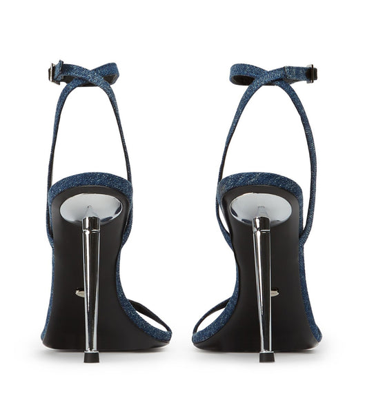 Tony Bianco Myra Blue Denim 10.5cm Event hæle Blå | DKQCS83579