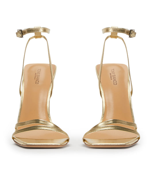 Tony Bianco Nix Gold Nappa Metallic 10.5cm Event hæle Guld Metal | DKQCS91200
