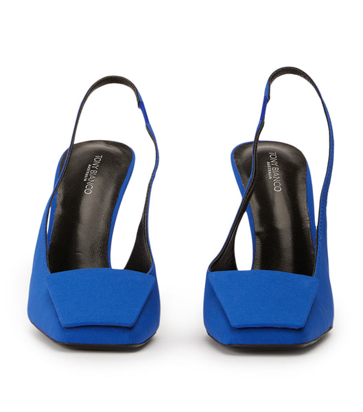 Tony Bianco Rue Azure Crepe 10.5cm Stilethæle Blå | DKJBT21779