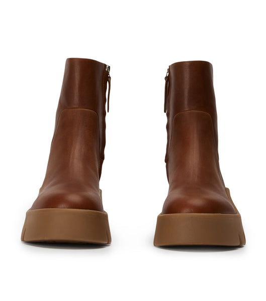 Tony Bianco Rumble Cognac 5.5cm Kampstøvler Brune | DKXMI26577