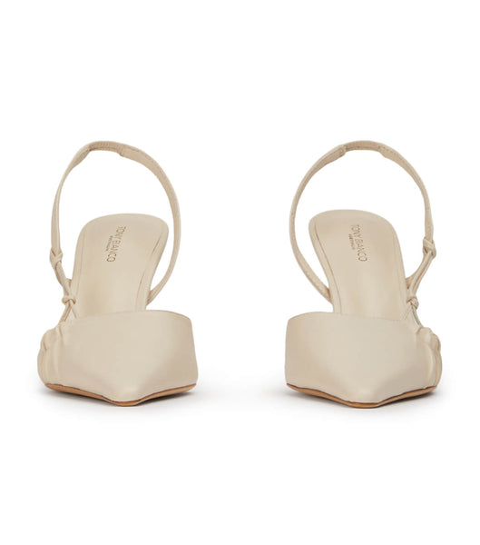 Tony Bianco Sakai Dove Nappa 8cm Event hæle Hvide | DKEGJ24539