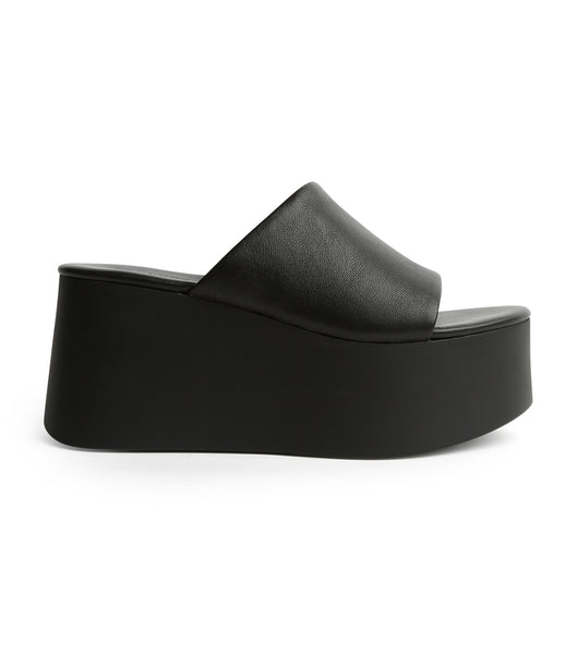 Tony Bianco Tegan Black Sheep Nappa 9.5cm Platform Sko Sort | LDKTR58300