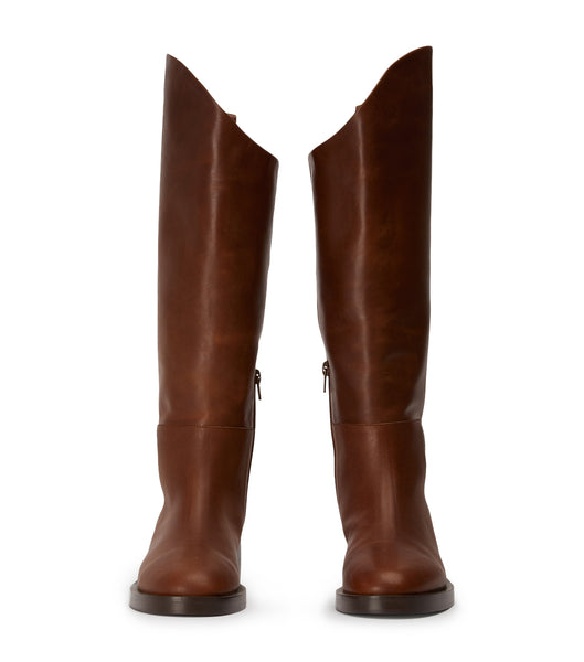 Tony Bianco Tyler Cognac 4cm Mid Calf Støvler Brune | GDKEC33396