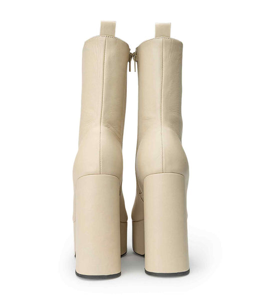 Tony Bianco Tyra Vanilla Venice 12cm Platform Støvler Lysegul | FDKUI91899