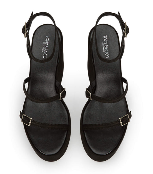 Tony Bianco Vale Black Phoenix 13cm Kilehæl Sko Sort Rød | DDKKV39182