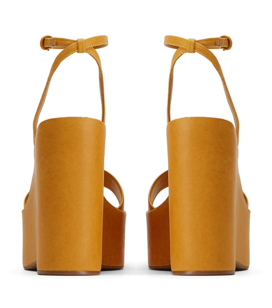 Tony Bianco Vesna Cantelope Antiq 13cm Platform Sko Gul | UDKND80929