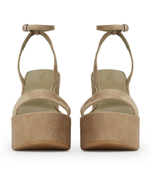 Tony Bianco Vesna Stone Ruskind 13cm Platform Sko Grå | PDKER22215