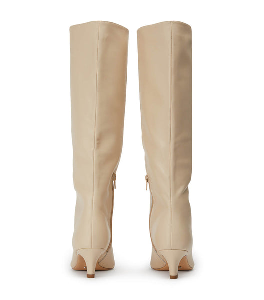 Tony Bianco Vixon Vanilla Nappa 5cm Mid Calf Støvler Lysegul | GDKUC75320