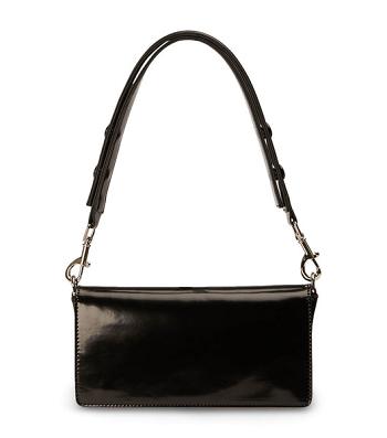 Tony Bianco Clove Black Hi Shine Shoulder Bag Accessories Sort | SDKNY26754