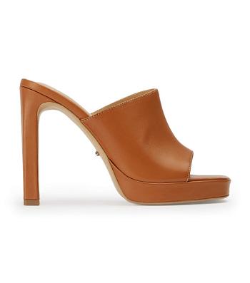 Tony Bianco Dover Tan Como 11.5cm Blokhæl Brune | DKQCS11104