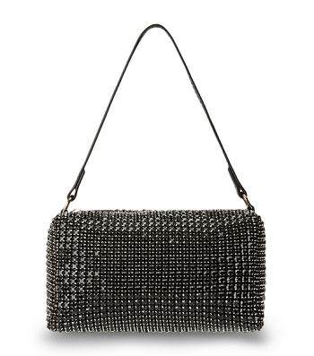 Tony Bianco Moma Black Crystal Mini Handbags Accessories Sort | DKJBT29968
